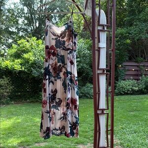 A New Day Pink and Red Sleeveless Midi Sundress